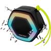 Selius Altoparlante wireless, 5 watt, resistente all'acqua (grado di protezione IPX5), con luci LED e tracolla