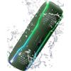 Selius Altoparlante Bluetooth con design impermeabile IPX7 e spettacolare illuminazione a colori
