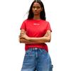 Tommy Jeans Tjw Reg Essential Logo 2 Tee Ext Dw0dw21842 Maglietta S/S Donna (Pacco da 1)