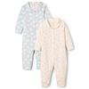 Amazon Essentials x Sofia Grainge Body a Maniche Lunghe in Jersey di Cotone Elasticizzato con Colletto a Volant Unisex - Bambini e ragazzi, Confezione da 2