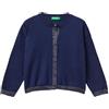 United Colors of Benetton Maglia Coreana M/L 1198h5004 Maglione Cardigan Bambine e Ragazze (Pacco da 1)