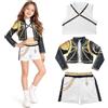 LGZIN Costume Cosplay Uniforme Bambini, Dem-0n Hunt-ers Costume da Ragazza, Animes Cosplay Costume, Kp-0p Travestimento da Personaggio per per Halloween, Carnevale, Feste Party