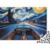 6N2X9A4S Guida Notturna su Strada Puzzle 1000 Pezzi Puzzle per Famiglia Cartaceo Puzzle per Adulti Rilassante Decorazione Casa Regalo 38x26cm/1000pcs