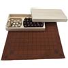 Generico Set Scacchi Vichinghi - 37 Pezzi Hnefatafl Medievale | Figure Resina Dipinte Mano Con Tavola Pelle Premium | Tappetino Pelle | Tradizionale Due Giocatori - Per Negozio