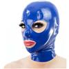 YIYELIY Testa Coperchio in Lattice Maschere di gomma Maschera in Latex | Apri occhi La bocca gioco di ruolo Cosplay Festa Uomini e donne