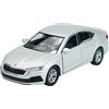 Generisch Welly modello auto compatibile con 2019 Skoda Octavia MK4 argento ca 1/34-1/39 Metal Model Auto Die Cast Nuovo in scatola