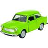 DROMADER Welly Trabant Trabbi 601 Berlina Verde Ca 1/34-1/39 Metal Model Auto Die Cast Nuovo in scatola