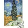 9K4D7V2G Alto Cipresso Paesaggio Puzzle 1000 Pezzi Puzzle per Adulti Carta Notte Cielo Stellato Relax Concentrazione Famiglia Decorazione Casa Regalo 52x38cm/1000pcs
