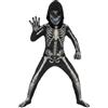 CHMMY Costume Scheletro Bambino Tuta 3D Nera Cappuccio Halloween Carnevale | costume ninja bambino, travestimento guerriero, spade schiuma, stelle da lancio, nunchaku, carnevale halloween