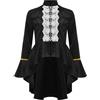 Riismen Cappotto Steampunk Per Bambina Giacca Frack Gotica Rinascimentale Costume Da Smoking Medievale Abito Vintage Per Festival Cosplay