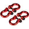 AXspeed 4 ganci in lega per gancio di traino per 1/10 RC Crawler TRX-4 (rosso)