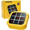 YAMIQUI Gioco Tris Elettronico, 4 in 1 Tic Tac Toe Tris Elettronico per Bambini | Portatili Giocatori Per Famiglie Scacchiera Gioco Digitale, Giocattoli Fidget Educativi Viaggi per Bambini Adulti, Giallo