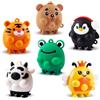 Bambebe 6 Pezzi Giocattoli Pop‑it Ventosa Animali, Giocattolo Sensoriale in Silicone per Bambini, Giocattolo da Viaggio Auto Aereo, Pop‑it Antistress, Regalo Compleanno Ragazzi e Ragazze