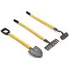 Ymhapp 3 Pz 1/12 Miniatura Pala Rastrello e Zappa Strumenti Fattoria Casa Delle Bambole Accessori Decorazione Forniture Cantiere Scena Modello Decor Set Accessori