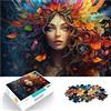 SYUNFEI Puzzle da 1000 pezzi per adulti fiore donna puzzle regali 26,1 x 38 cm puzzle di Natale regali per e adolescenti età 14 anni in su