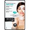 Iroha Nature Maschera viso e collo in cotone antietà al collagene 1 un
