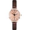 JSDDE Easy Reader, orologio analogico al quarzo da donna, con numeri arabi, cinturino sottile, in pelle PU, orologio da polso per donne e ragazze