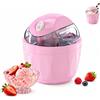 maykawe Mini Macchina per Gelato 17oz Controllo One-Touch, Pink | Controllo One-Touch, Macchina Automatica Gelato Sorbetto, Compatta per Piano Cucina, Facile Pulire