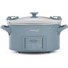 Crock-Pot Design Series pentola a cottura lenta programmabile da 6 quart, Morning Haze Blue (CSC123X)