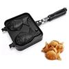 Hapivida Taiyaki Stampo per Teglia a Forma di Pesce Stampo per Teglia Giapponese a Doppia Faccia Teglia Antiaderente per la Preparazione di Cialde per Torte da Cucina