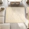 CHUNRONG Tappeto Salotto Pelo Antiscivolo Morbido 140x190cm Color Crema | Tappeti Da Soggiorno A Pelo Lungo Lavabile Per Scendiletto Camera Da Letto, Cucina Y Soggiorno