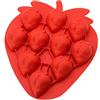 TOSSPER 1pc Strawberry Cake Mold, Muffa Del Silicone Per Candy Chocolate Bakeware Strumento