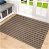 WCHENHUI Zerbino per Ingresso Resistente Sporco Retro Antiscivolo 150x215cm marrone | Aladino Il Tappeto Magico Con Fondo Antiscivolo In Tpe Facile Da Sciacquare Per Casa O Ufficio
