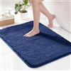 Exclusivo Mezcla Tappeto da Bagno, 50 x 80 cm, Assorbente e Antiscivolo | Asciugatura rapida, Lavabile in lavatrice, Morbido, Confortevole, Doccia, Cucina, Soggiorno, Decorazione, Blu Marino