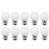 Aiwerttes Confezione da 10 lampadine a baionetta B22 da 2 W G45 Mini Glof LED (equivalente a 20 W), luce bianca calda, 220 V, colorate, a risparmio energetico, per feste, ghirlande, non dimmerabili