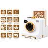 Generico Macchina Stampante per Caffè Latte Art 3D Strumento Stampa 3D di Cioccolata | Fotocamera Stampante Latte Art con Motivi Multipli Per Adulti Bevande Dessert Appartamento Cucina E Fe Bianco