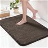 Exclusivo Mezcla Tappeto da Bagno, 50 x 80 cm, Assorbente e Antiscivolo | Asciugatura rapida, Lavabile in lavatrice, Morbido, Confortevole, Doccia, Cucina, Soggiorno, Decorazione, Marrone