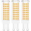 WYAANCCW kuyamilay Lampadina LED G9, dimmerabile, 10 W, luce bianca calda, G9, 3000 K, 10 W, lampadina LED a risparmio energetico, sostituisce 85 W, 90 W, 95 W, AC220 - 240 V, 3 pezzi