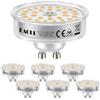 EACLL Lampadine LED Ultra Sottile GU10 Bianco Caldo 4,8 W Equivalente Alogena 100 W, Set di 6, 3000 K 780 lm, Illuminazione senza Scintillio, fascio ampio 120 ° Spot, Non dimmerabile AC 230 V