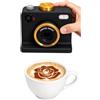 Generico Macchina Stampante per Caffè Latte Art 3D Strumento Stampa 3D di Cioccolata | Fotocamera Stampante Latte Art con Motivi Multipli Per Adulti Bevande Dessert Appartamento Cucina E Fe Nero