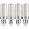 Jiehe Lampadine LED E27 Bianca Fredda 6000K, 135 LEDs, 16W 2300LM, 4 Pezzi | Equivalenti a 160W Lampada Alogena, Alta Luminosità Lampadina E27 LED Mais, AC 220-240V, Non Dimmerabile