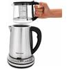HIKUUER Set di bollitori da 2,5 l + 1 l, doppio bollitore in vetro, 1500 W | Utilizzabile in entrambi i bollitori, colino da tè in acciaio inox, protezione contro il surriscaldamento e l'asciugatura