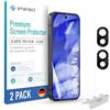 smartect TPU Pellicola Protettiva 2 + 2 Pezzi per Google Pixel 9a | Schermo + Fotocamera, Protezione Anti Graffio, Senza Bolle, Ultra Trasparente, Compatible Impronte Digitali, Compatible Cover