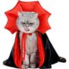AHDMR Mantello di Halloween per gatto cane costume Halloween per animali da compagnia vestito da vampiro stregone diavolo cappotto cosplay natale travestimento carnevale mascherata decorazione