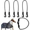 Generico Cinghie Da Coperta Cavallo 4 Pezzi Attrezzatura Equestre | Corde Coda Coperta Cavallo Per Istruttore Cavaliere Gestore Stalla Stalliere Scuola Equitazione Sala Attrezzi