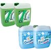SGWEB Professional Kit Detergenti Professionali 40 L (2x20L), Ammorbidente Coccolino Primavera + Detersivo Piatti Svelto Più, Formato Industriale per Lavanderie, Cucine Professionali e HO.RE.CA