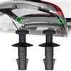 XUKEY 2 x Clip per Bagagliaio Auto per Opel Mokka X MK1 95129884 | Copertura bagagliaio Cappelliera Fissaggio per Ripiano Posteriore dell'Auto Staffa per Gancio Supporto Clip per Corde