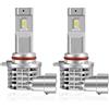 XELORD HIR2 9012 LED Lampadina 6500K Per Fari Auto Luce Abbagliante Anabbagliante,Sostituzione Lampada Alogena E Fari Allo Xenon(2 pezzi)