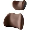 PLMKJUX Driving Seat Headrest Poggiatesta Per Auto Memory Foam Lombare Supporto Lombare Cervicale Cuscino Per Schienale Per Poggiatesta Automatico Universale Headrest Support Cushion(1 set Coffee)