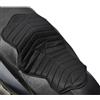 Risveglio Cuscino doppio per moto per sedile 3D Air Mesh Cuscino Assorbimento degli urti Comfort 64x35cm Nero