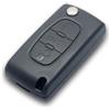 Baceyong 3 Tasti Guscio per Chiave Auto CE0536 Compatibile con Peugeot 207 307 308 | Compatibile con Citroen C4 C5 C6 Berlingo Ricambio di Telecomando Custodia Chiave Cover