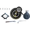 D'ANGELO 1988 Kit Ruotino di Scorta 19 compatibile con Jeep Compass Mild Hybrid Benzina (2026>) con Cric, Chiave, Bulloni, Guanti e Sacca, 145/80R19