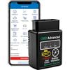 YAMIQUI Scanner OBD2 Auto Diagnostica Bluetooth Benzina Diesel iOS Android Windows | Scansione Dei Guasti del Veicolo, Lettura/Cancellazione 3000 Codici Errore, 9 Protocolli, Tempo Reale, Veicoli Obdii dal 1996