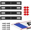 Generico Portatarga Auto Anteriore Posteriore Compatibile con Maserati GranCabrio Porta Targa Nero Auto Legale Rimovibile nero e invisibile 4 pezzi per 2 targhe