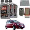 RAEM RICAMBI AUTO KIT Tagliando 3 Filtri (Aria, Abitacolo, Olio) + 3 Litri di Olio Motore 10W40 acea A3/B4 20K per PANDA dal 2003 (1.1, 1.2)