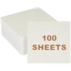 PATIKIL 100 Fogli Di Cartoncino Colorato, 10x10 Cm 320GSM Cartoncino Spesso Quadrato Carta Bianca Per Stampa Fai Da Te Scrapbooking Biglietti Decorazioni Per Feste, Beige